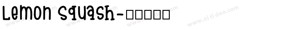 Lemon Squash字体转换